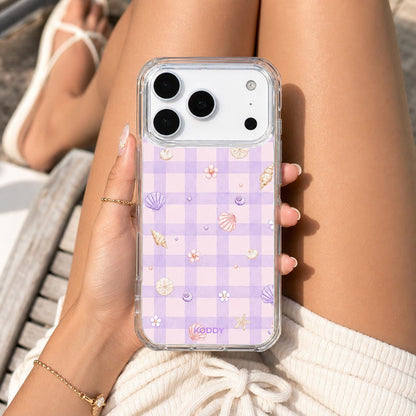Lavender Gingham Beach Phone Case - KODDY aesthetic iphone case UK