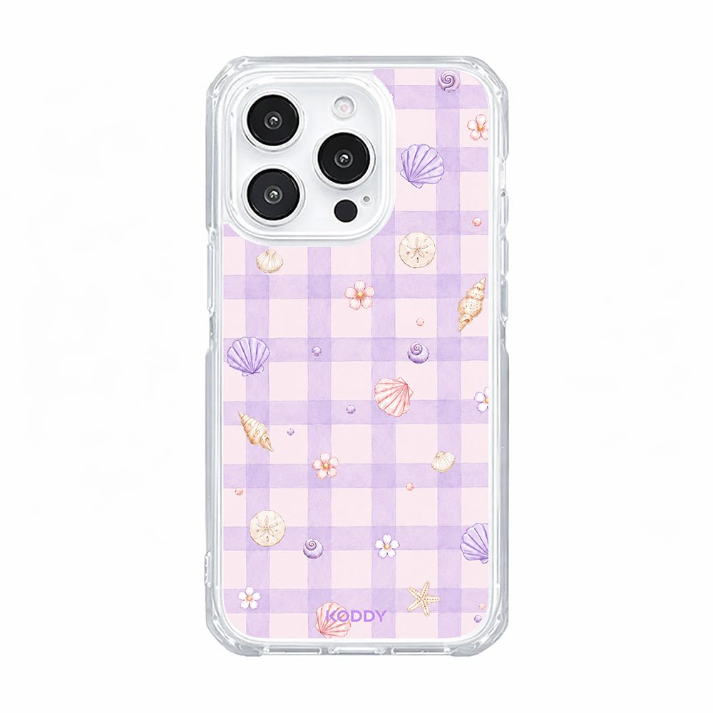 Lavender Gingham Beach Phone Case