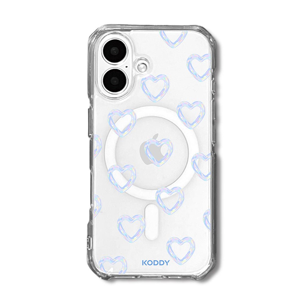 Mini Blue Bubble Hearts Phone Case - KODDY