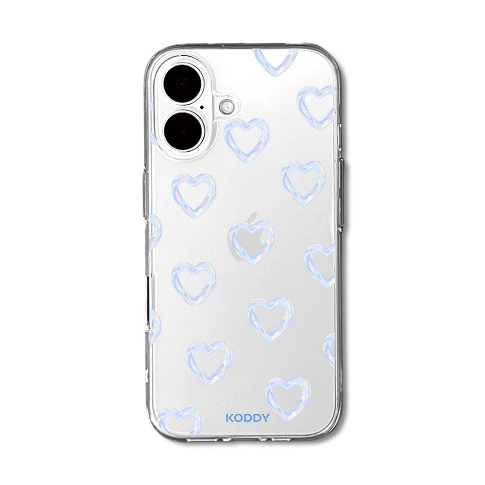 Mini Blue Bubble Hearts Phone Case - KODDY