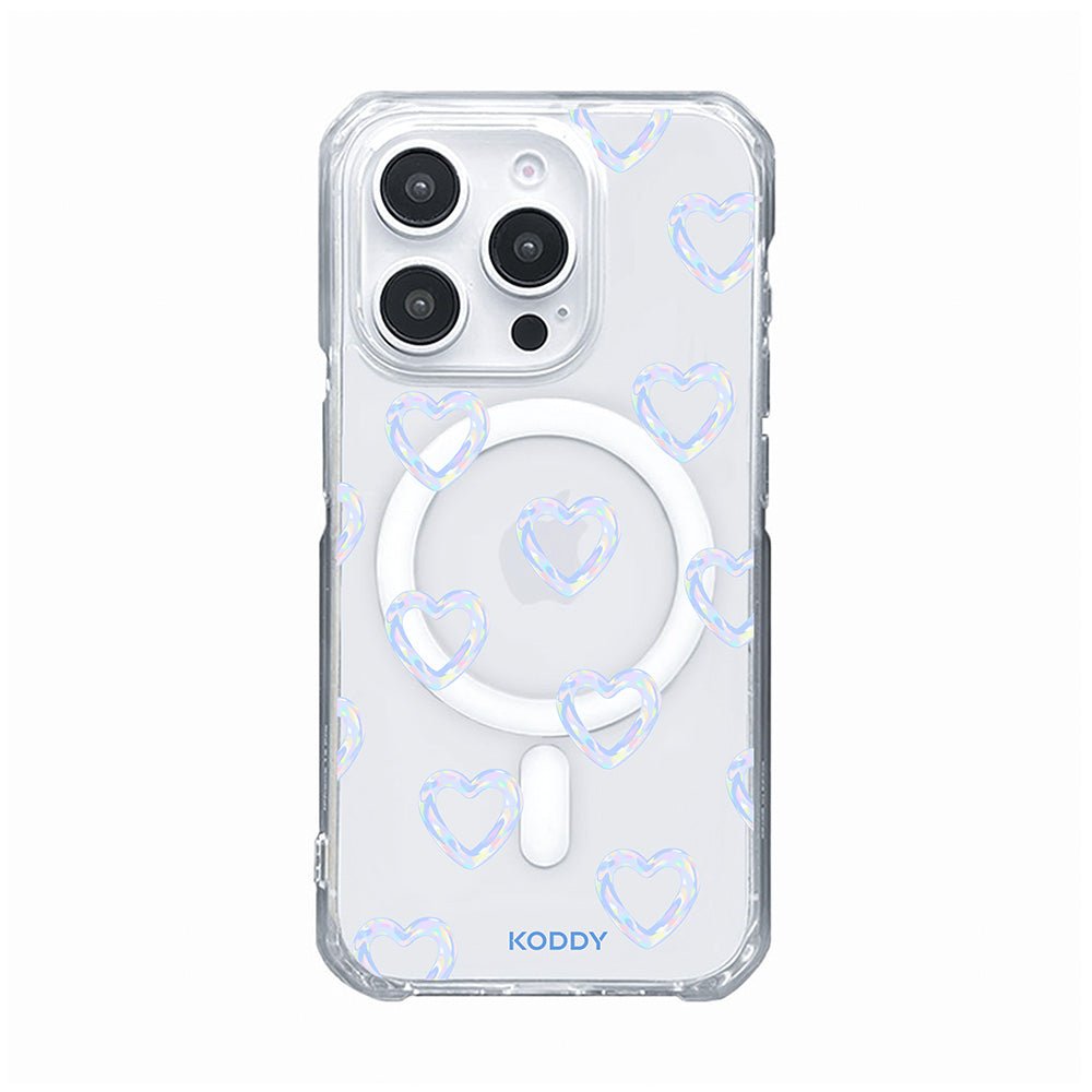 Mini Blue Bubble Hearts Phone Case - KODDY