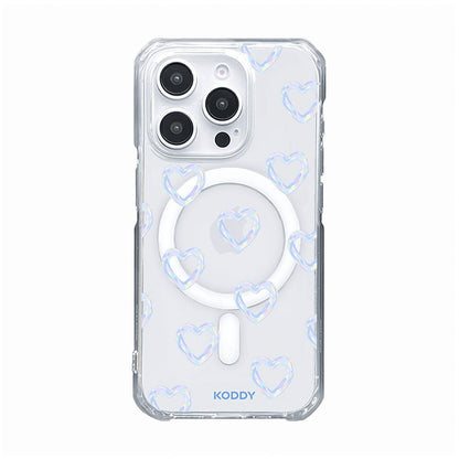 Mini Blue Bubble Hearts Phone Case - KODDY