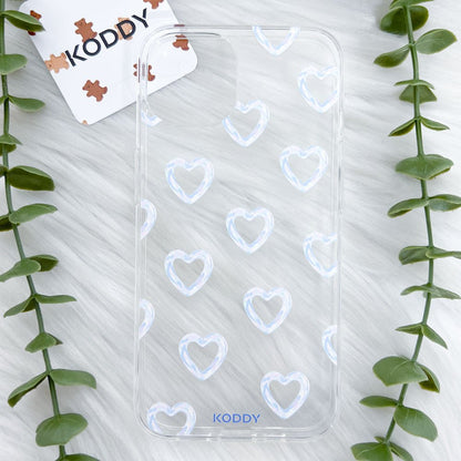 Mini Blue Bubble Hearts Phone Case - KODDY