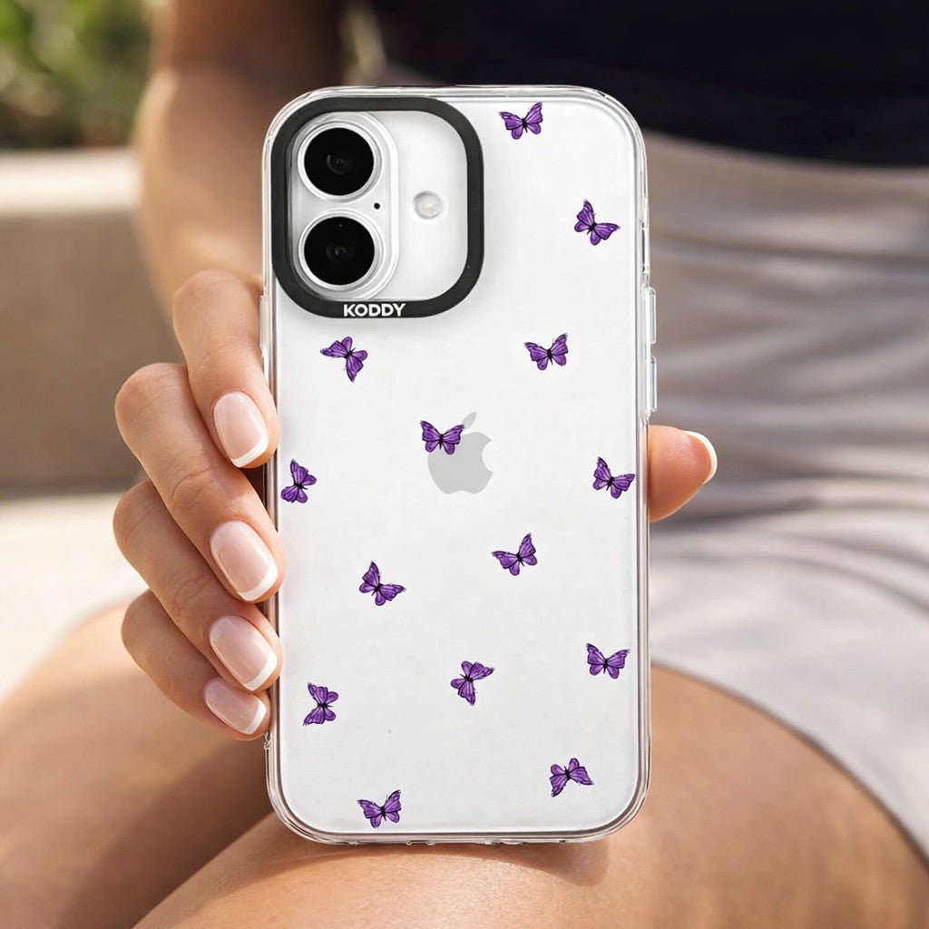 Mini Purple Butterflies iPhone Case - KODDY aesthetic iphone case UK