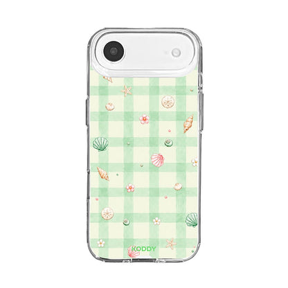 Mint Gingham Beach Phone Case-KODDY aesthetic iphone case UK