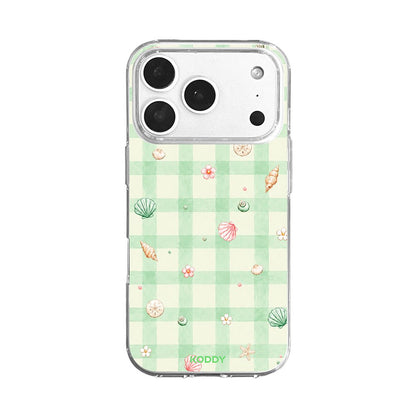 Mint Gingham Beach Phone Case-KODDY aesthetic iphone case UK
