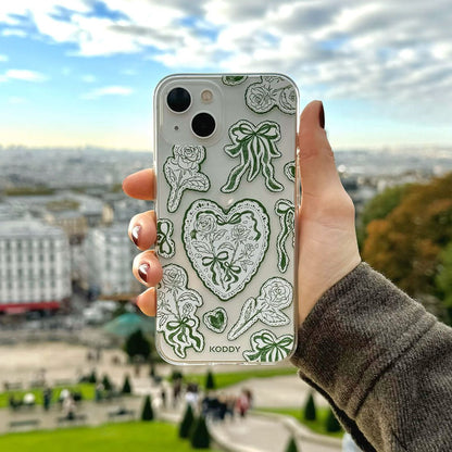 Moss Green Lace Phone Case - KODDY