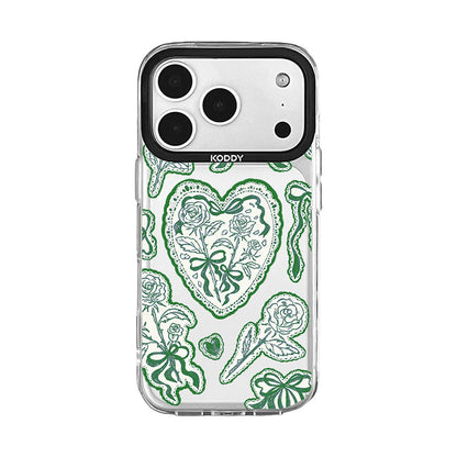 Moss Green Lace Protective iPhone Case