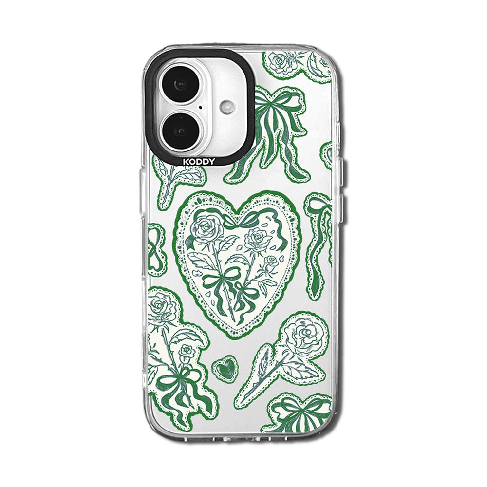 Moss Green Lace Protective iPhone Case