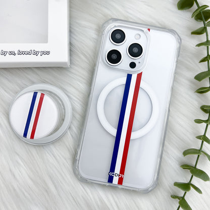 Motor Racing Stripe Phone Case and Phone Grip Bundle - KODDY