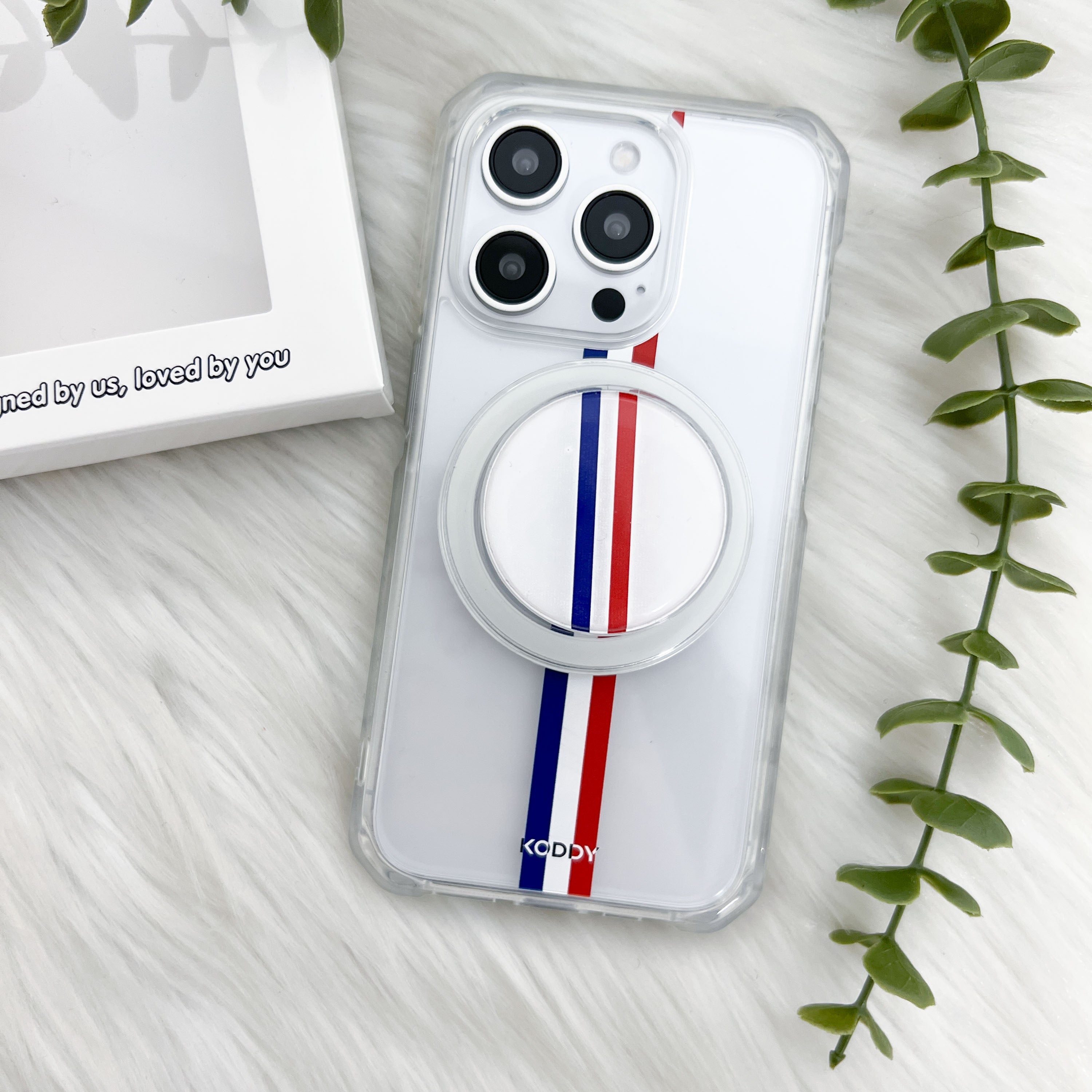 Motor Racing Stripe Phone Case and Phone Grip Bundle - KODDY