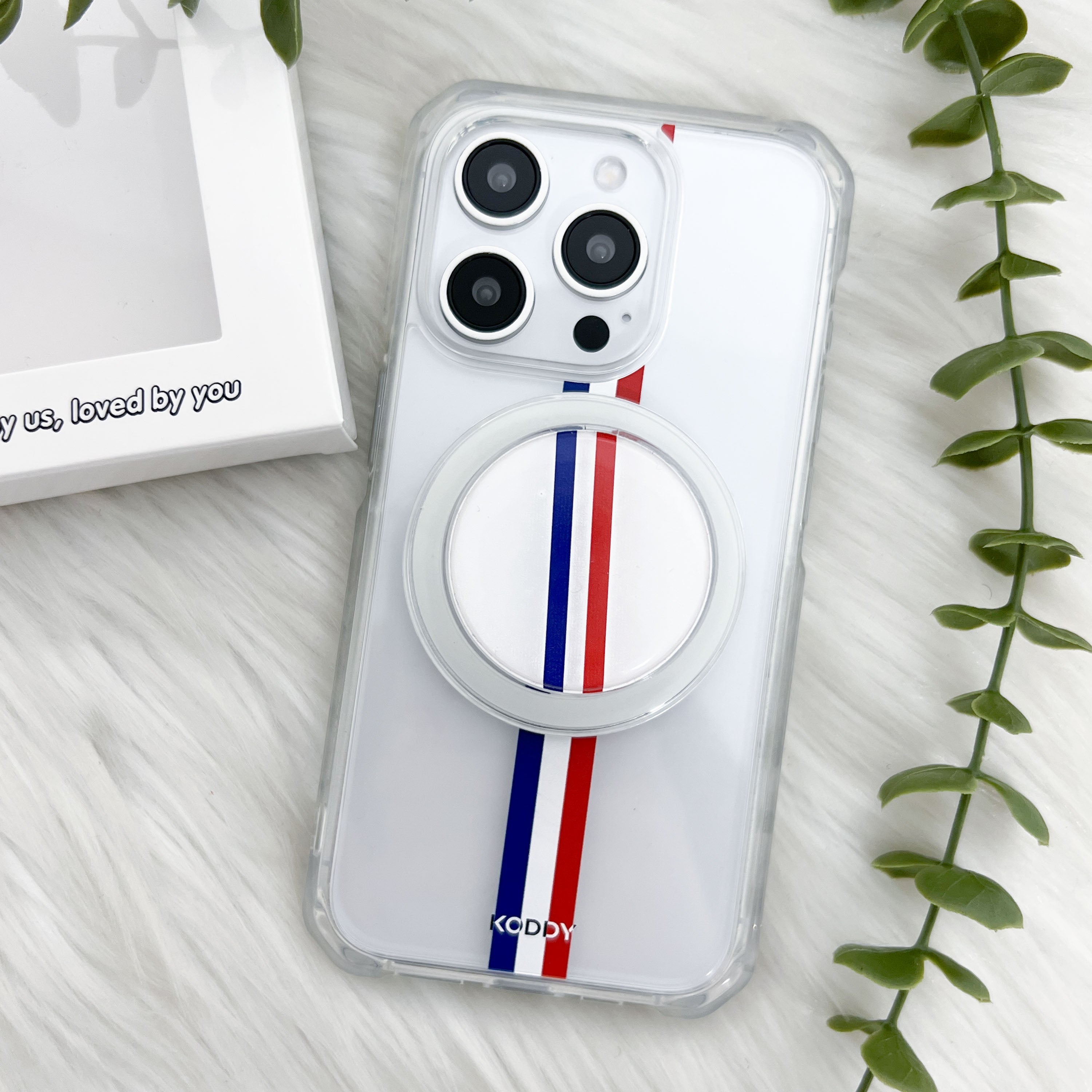 Motor Racing Stripe Phone Case and Phone Grip Bundle - KODDY