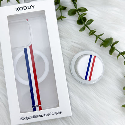 Motor Racing Stripe Phone Case and Phone Grip Bundle - KODDY