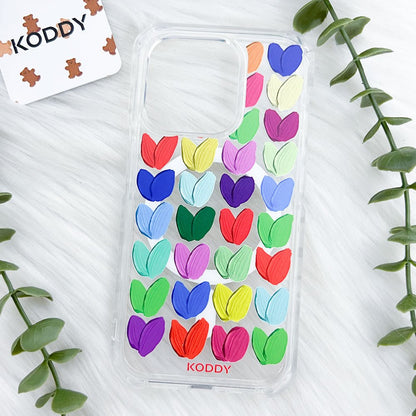 Oil Painted Hearts Phone Case - KODDY