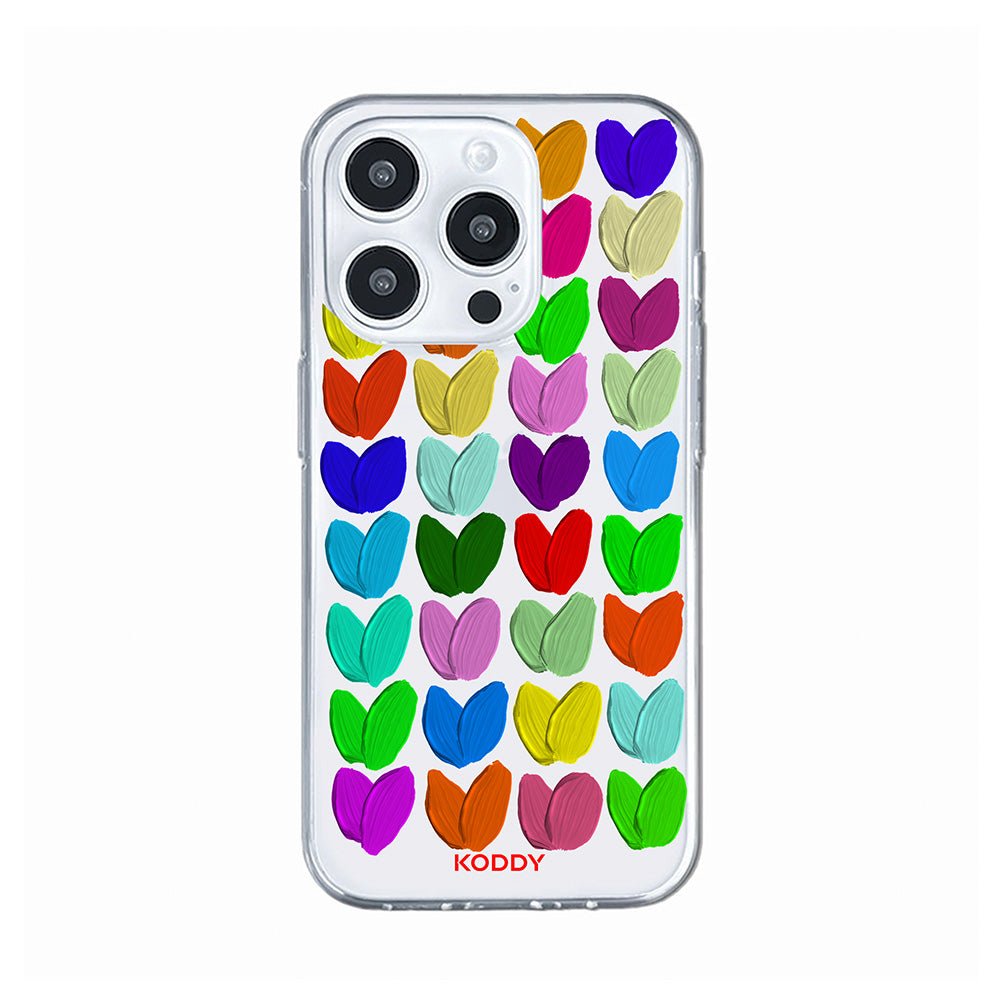 Oil Painted Hearts Phone Case - KODDY