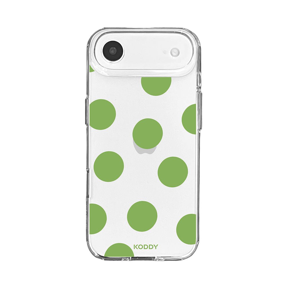 Olive Green Big Polka Dot Phone Case