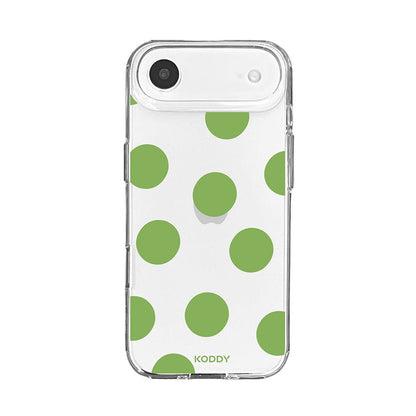 Olive Green Big Polka Dot Phone Case