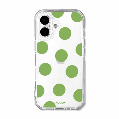 Olive Green Big Polka Dot Phone Case