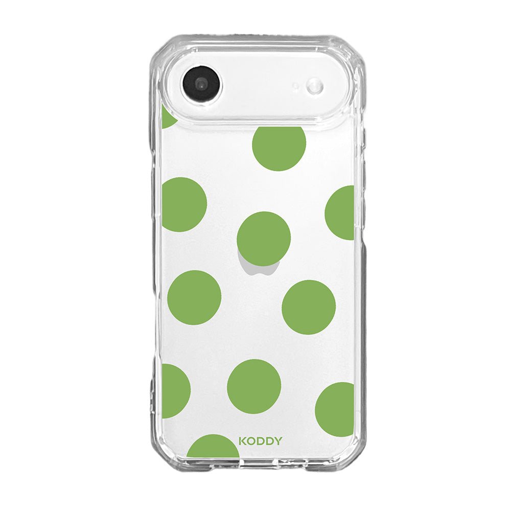 Olive Green Big Polka Dot Phone Case