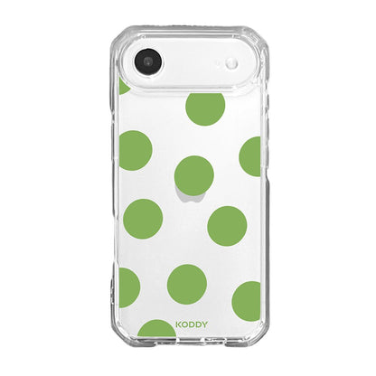 Olive Green Big Polka Dot Phone Case