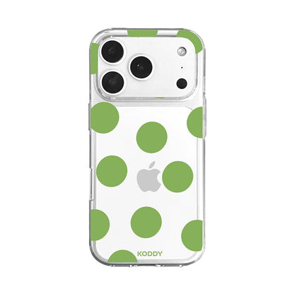 Olive Green Big Polka Dot Phone Case