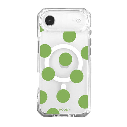 Olive Green Big Polka Dot Phone Case