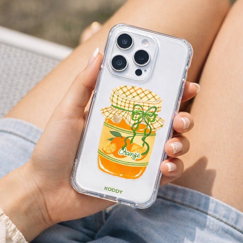 Orange Marmalade Clear Phone Case - KODDY aesthetic iphone case UK