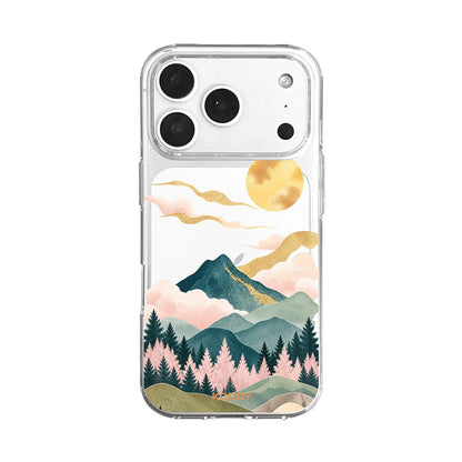 Oriental Mountain and Golden Sun Phone Case