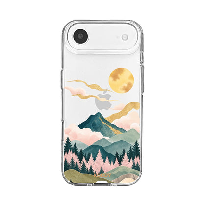 Oriental Mountain and Golden Sun Phone Case