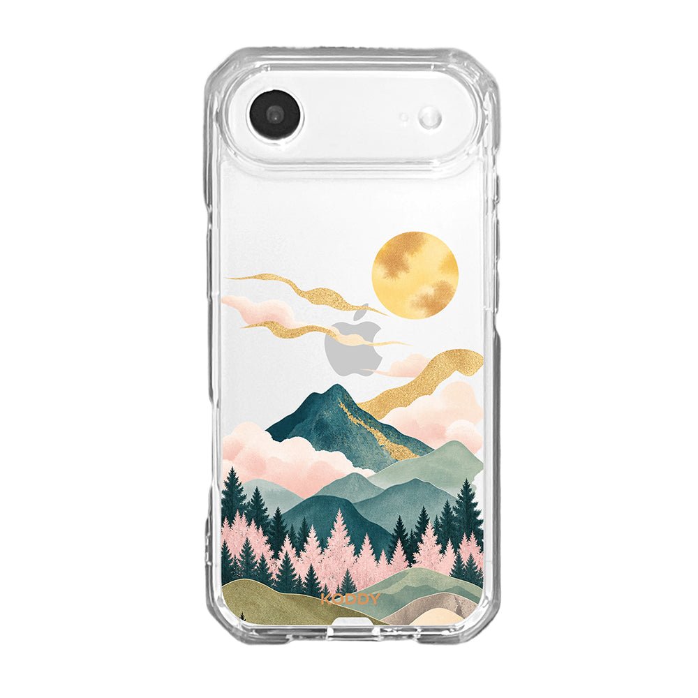 Oriental Mountain and Golden Sun Phone Case
