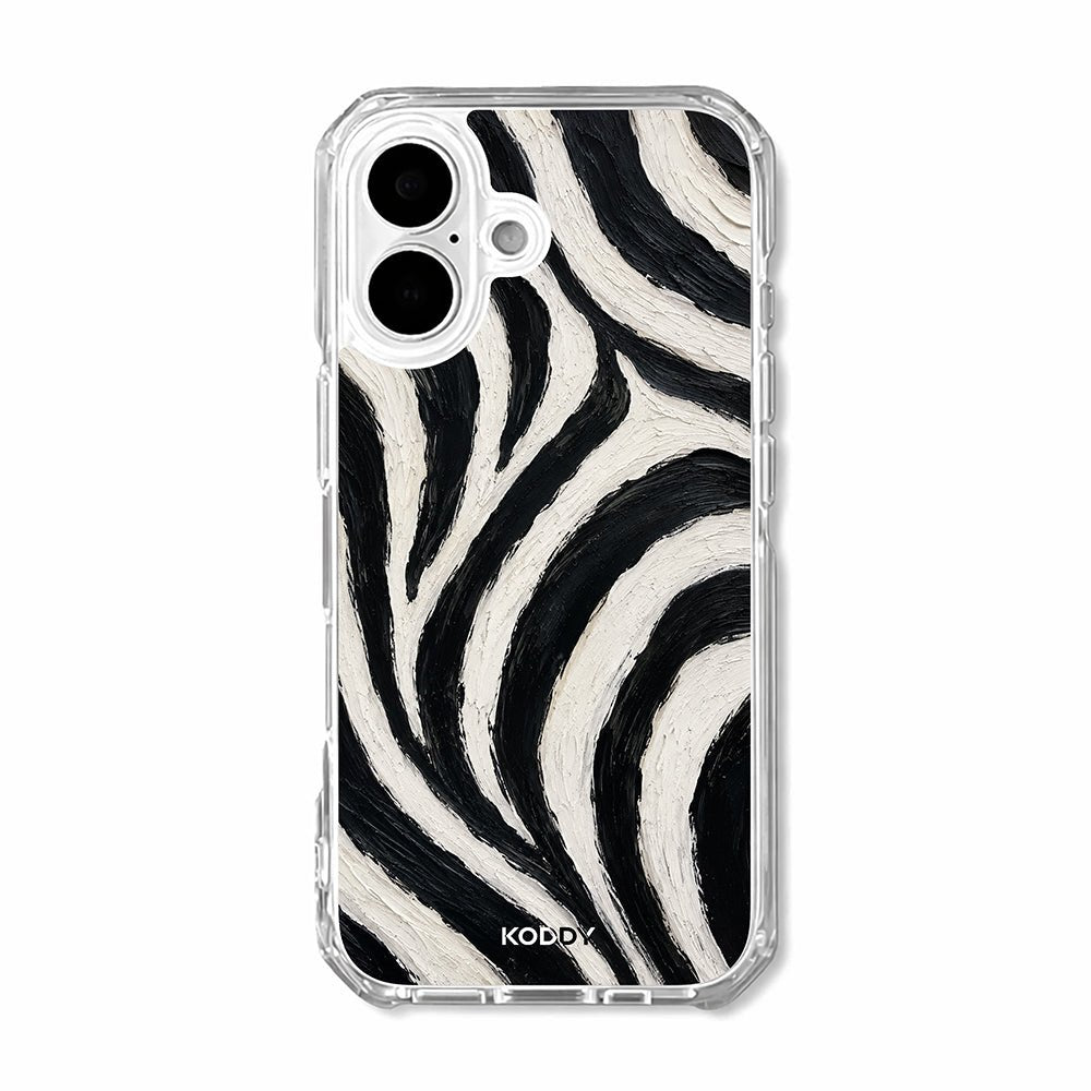 Painted Zebra Print Phone Case