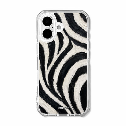 Painted Zebra Print Phone Case
