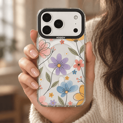 Pastel Daisy Floral Garden iPhone Case-KODDY aesthetic iphone case UK