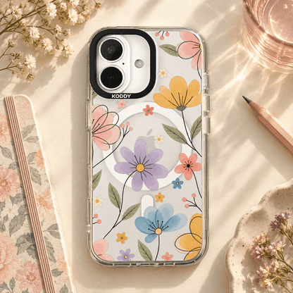 Pastel Daisy Floral Garden iPhone Case-KODDY aesthetic iphone case UK