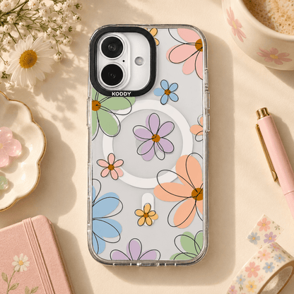 Pastel Daisy Flower Aesthetic iPhone Case-KODDY aesthetic iphone case UK