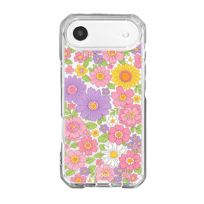 Pastel Floral Garden Clear Phone Case