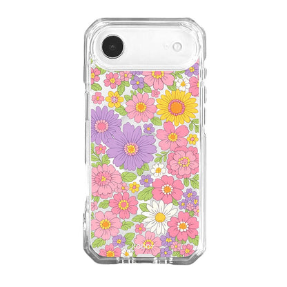 Pastel Floral Garden Clear Phone Case