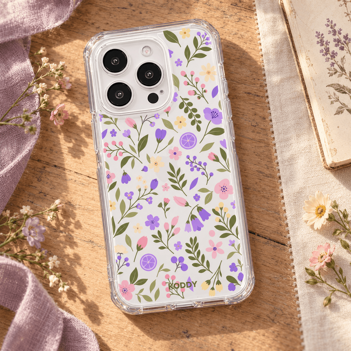 Pastel Wildflower Aesthetic Phone Case-KODDY aesthetic iphone case UK
