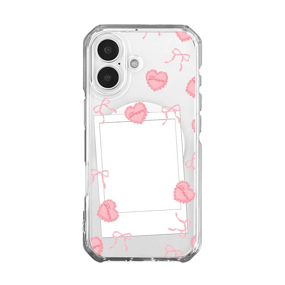 Personalised Instant Camera Photo and Pink Dream Cushion Phone case - KODDY