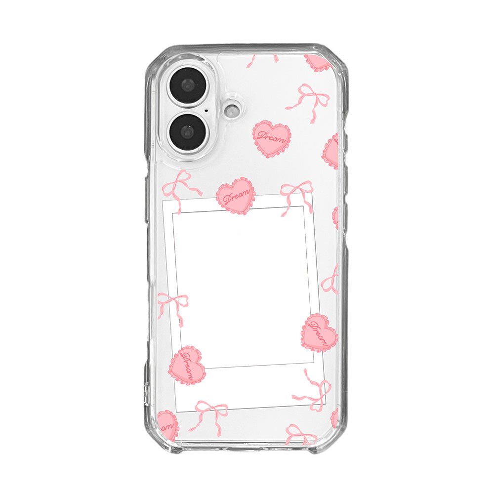 Personalised Instant Camera Photo and Pink Dream Cushion Phone case - KODDY