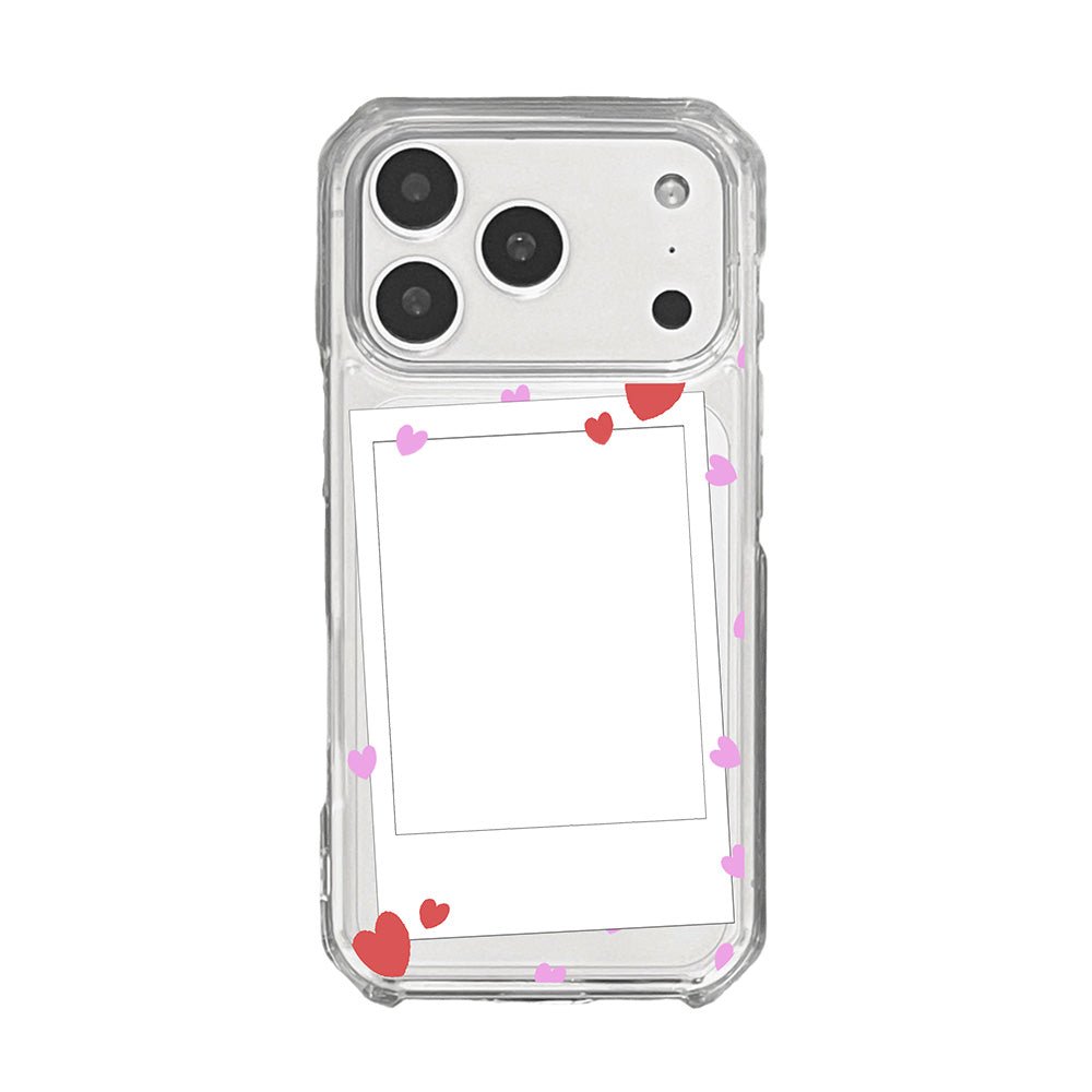 Personalised Pink Hearts Instant Camera Photo Phone case - KODDY