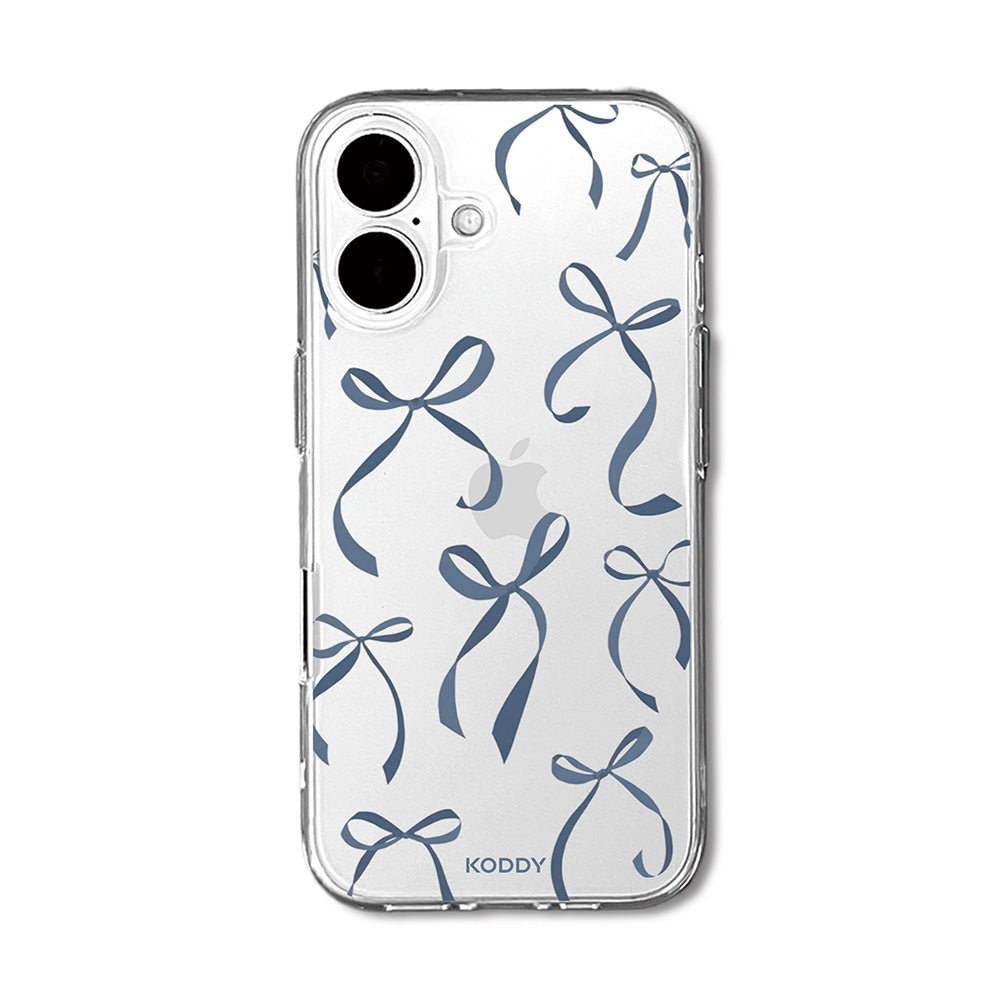 Petite Navy Ribbon Bows Phone Case - KODDY