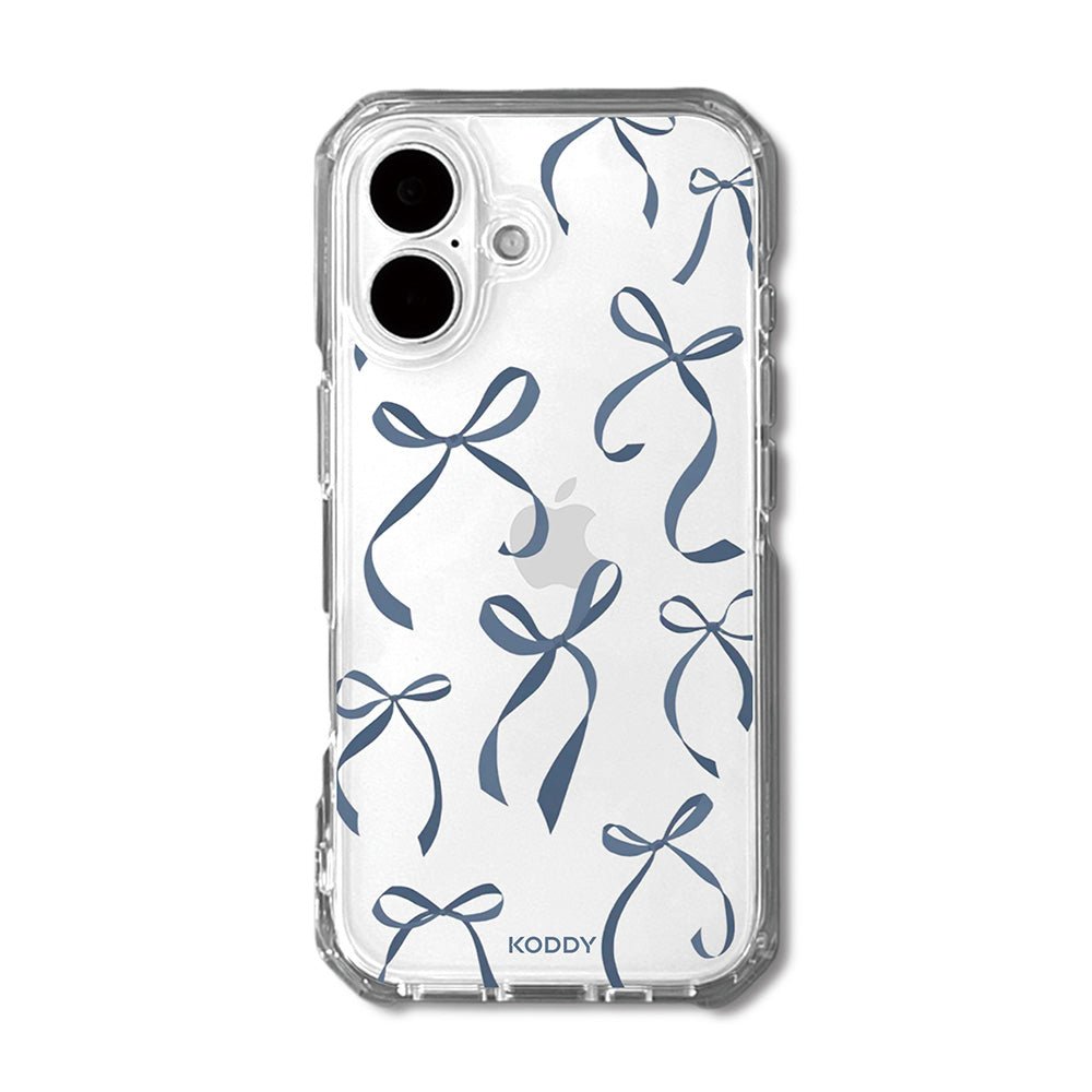 Petite Navy Ribbon Bows Phone Case - KODDY