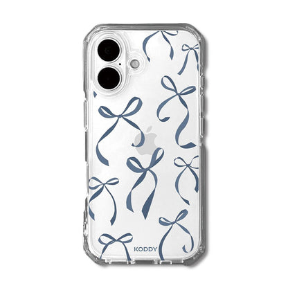 Petite Navy Ribbon Bows Phone Case - KODDY