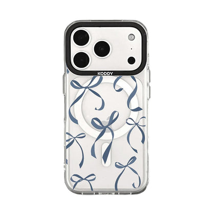 Petite Navy Ribbon Bows Stylish iPhone Case - KODDY
