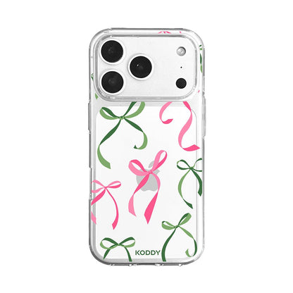 Petite Pink and Green Ribbon Bows Phone Case-KODDY aesthetic iphone case UK