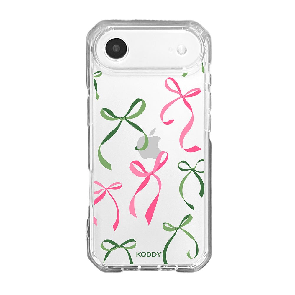 Petite Pink and Green Ribbon Bows Phone Case-KODDY aesthetic iphone case UK