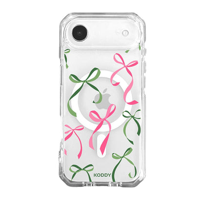 Petite Pink and Green Ribbon Bows Phone Case-KODDY aesthetic iphone case UK