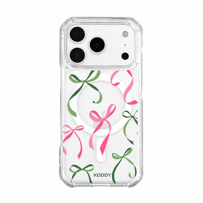 Petite Pink and Green Ribbon Bows Phone Case-KODDY aesthetic iphone case UK