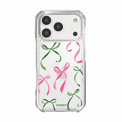 Petite Pink and Green Ribbon Bows Phone Case-KODDY aesthetic iphone case UK